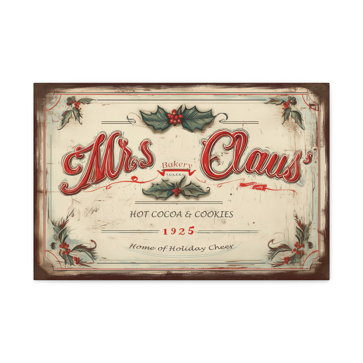 Mrs. Claus’ Bakery Canvas