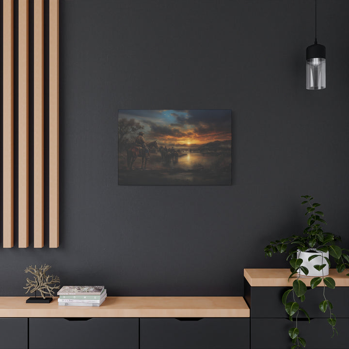 Stewards of the Lone Star Legacy - Horizontal Canvas - Texas Cowboy Creations