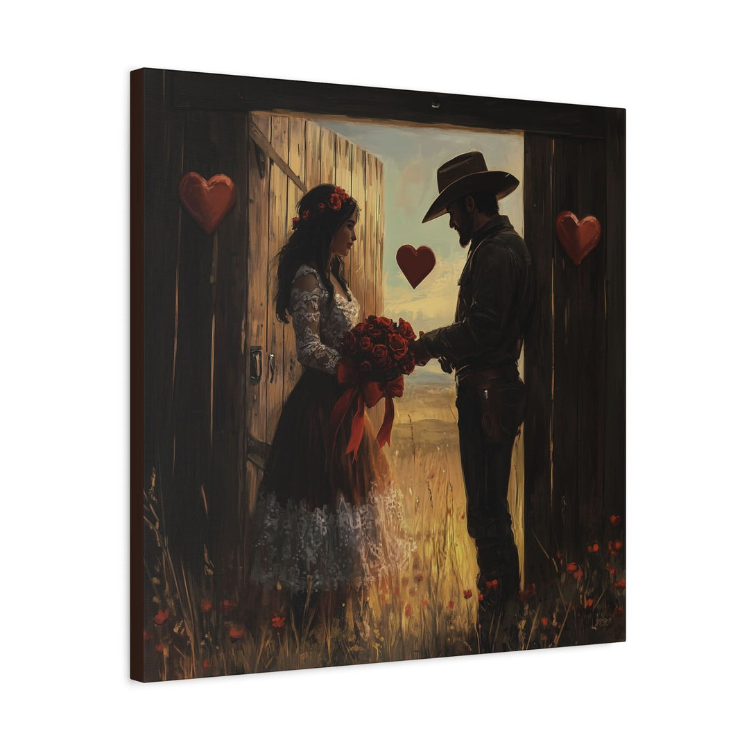 Cowboy Valentine - Canvas - Texas Cowboy Creations