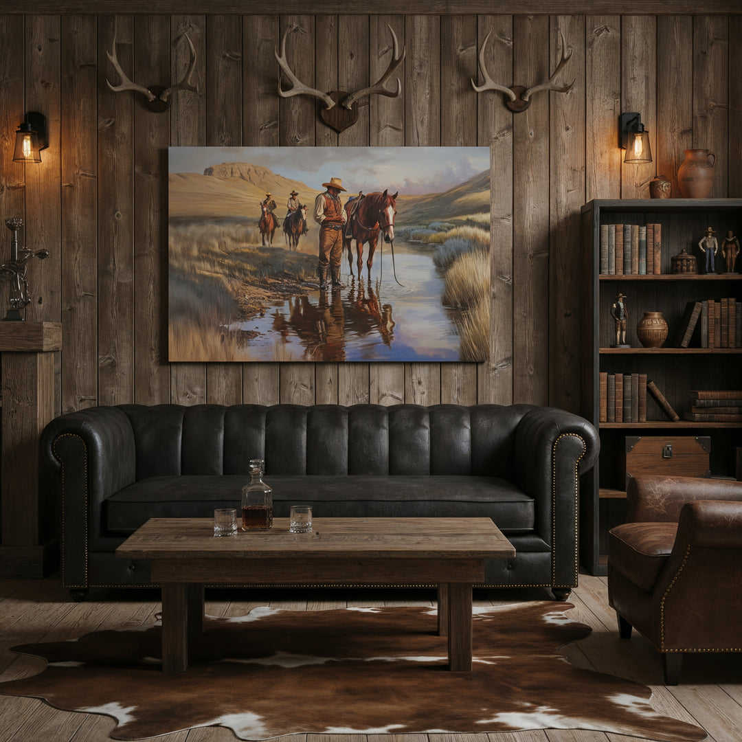 Lone Star Guardians - Canvas - Texas Cowboy Creations