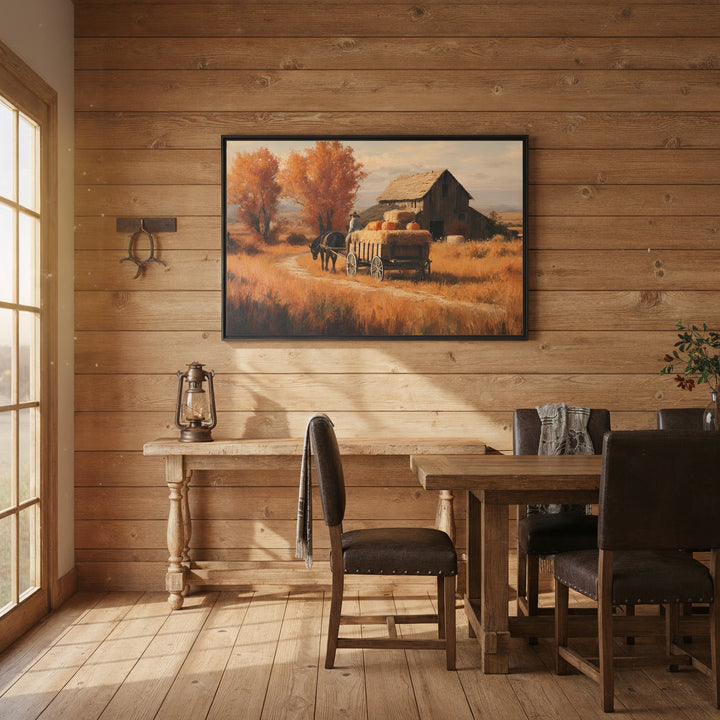 Autumn with Grampa - Canvas - Texas Cowboy Creations