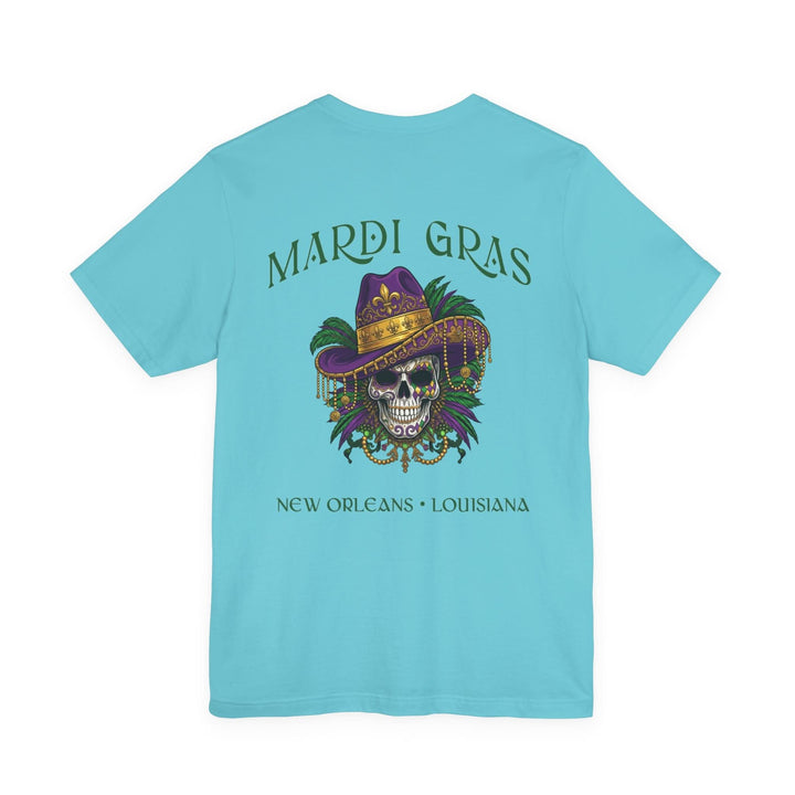 Mardi Gras Skull Tee | New Orleans, Louisiana - T-Shirt - Texas Cowboy Creations