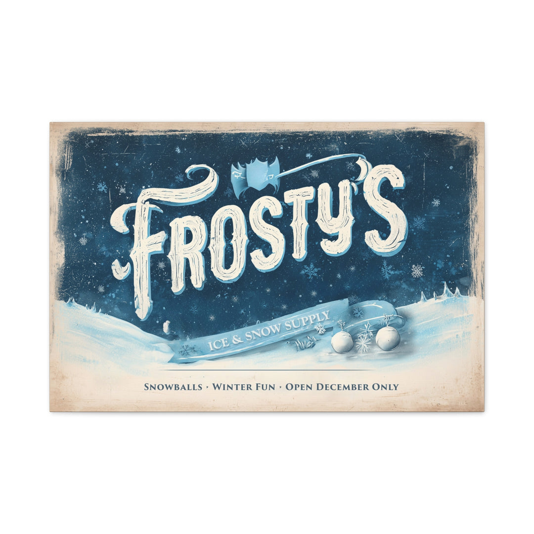 Frosty’s Ice & Snow Supply Canvas - Texas Cowboy Creations