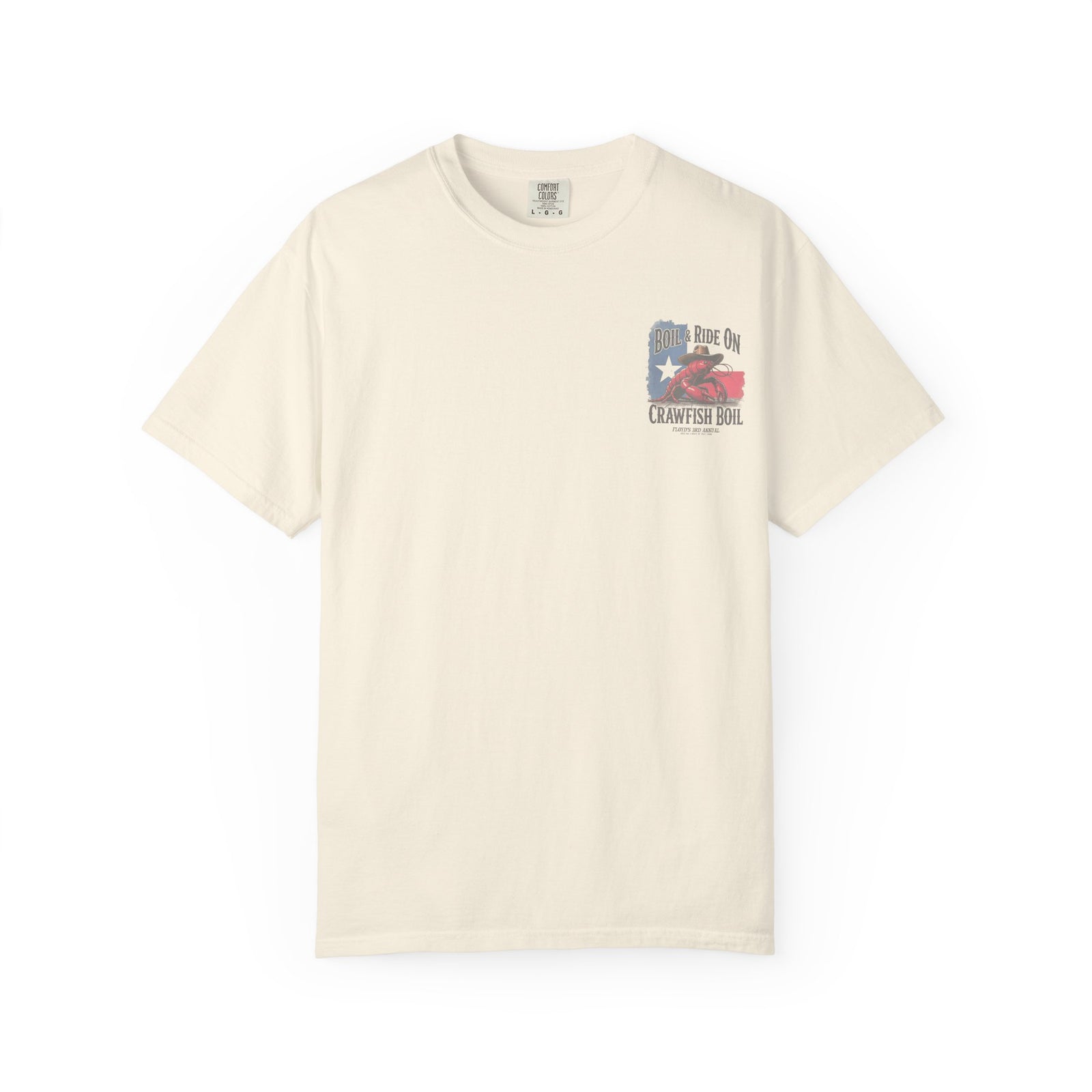 Boil & Ride On - Custom Crawfish Boil T-Shirt | Personalized Event Tee - Unisex T-Shirt - Texas Cowboy Creations