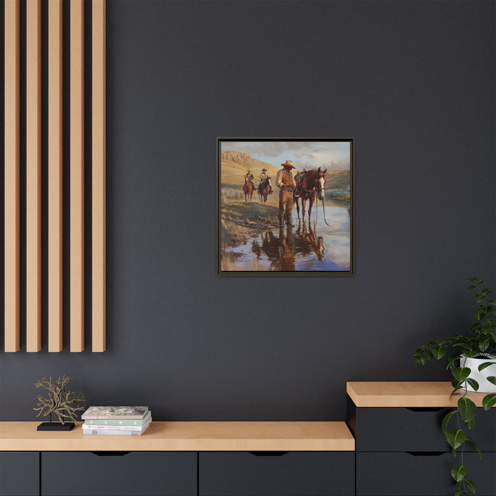 Lone Star Guardians - Framed Canvas - Texas Cowboy Creations