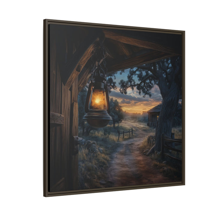 Texas Hill Country Sunset - Framed Square - Texas Cowboy Creations