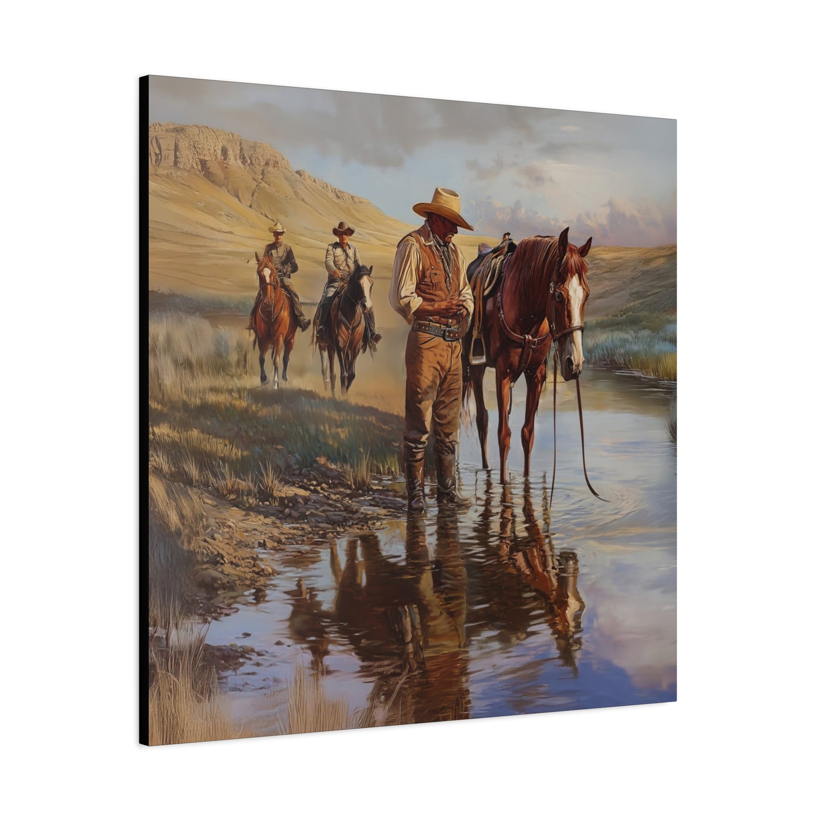 Lone Star Guardians - Square Canvas - Texas Cowboy Creations