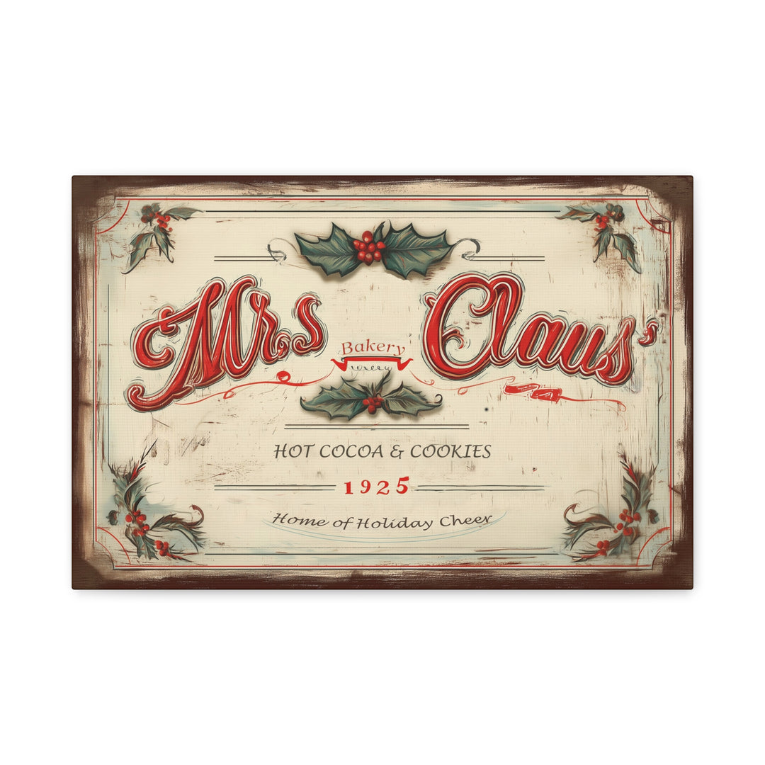 Mrs. Claus’ Bakery Canvas