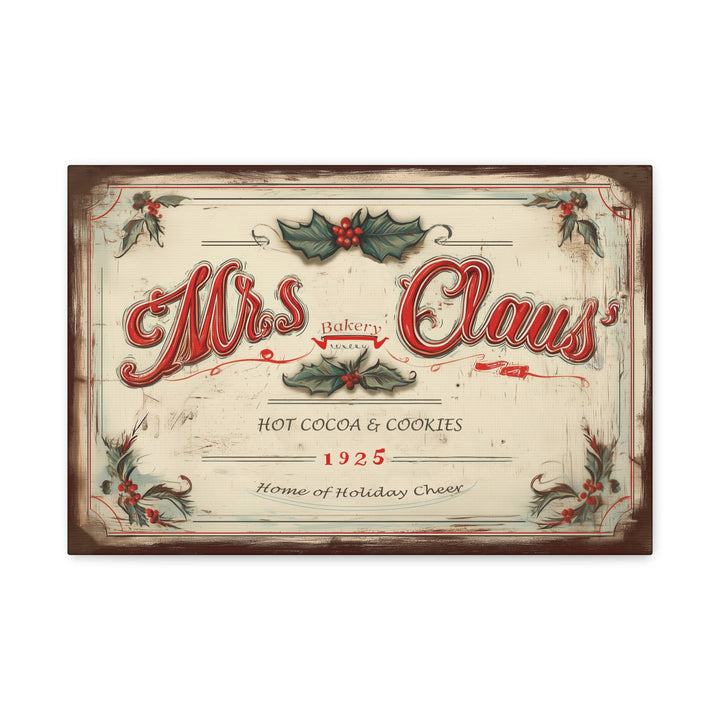 Mrs. Claus’ Bakery Canvas