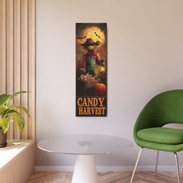 Candy Harvest – Moonlit Scarecrow Halloween - Texas Cowboy Creations