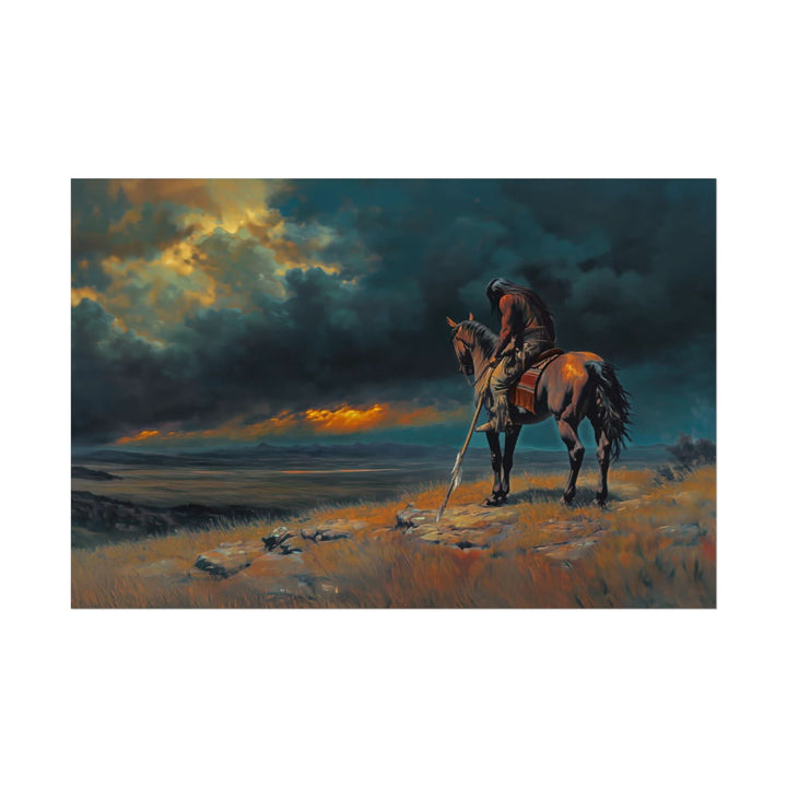 When the Sky Grows Heavy | Fine Art Print - Poster - Texas Cowboy Creations