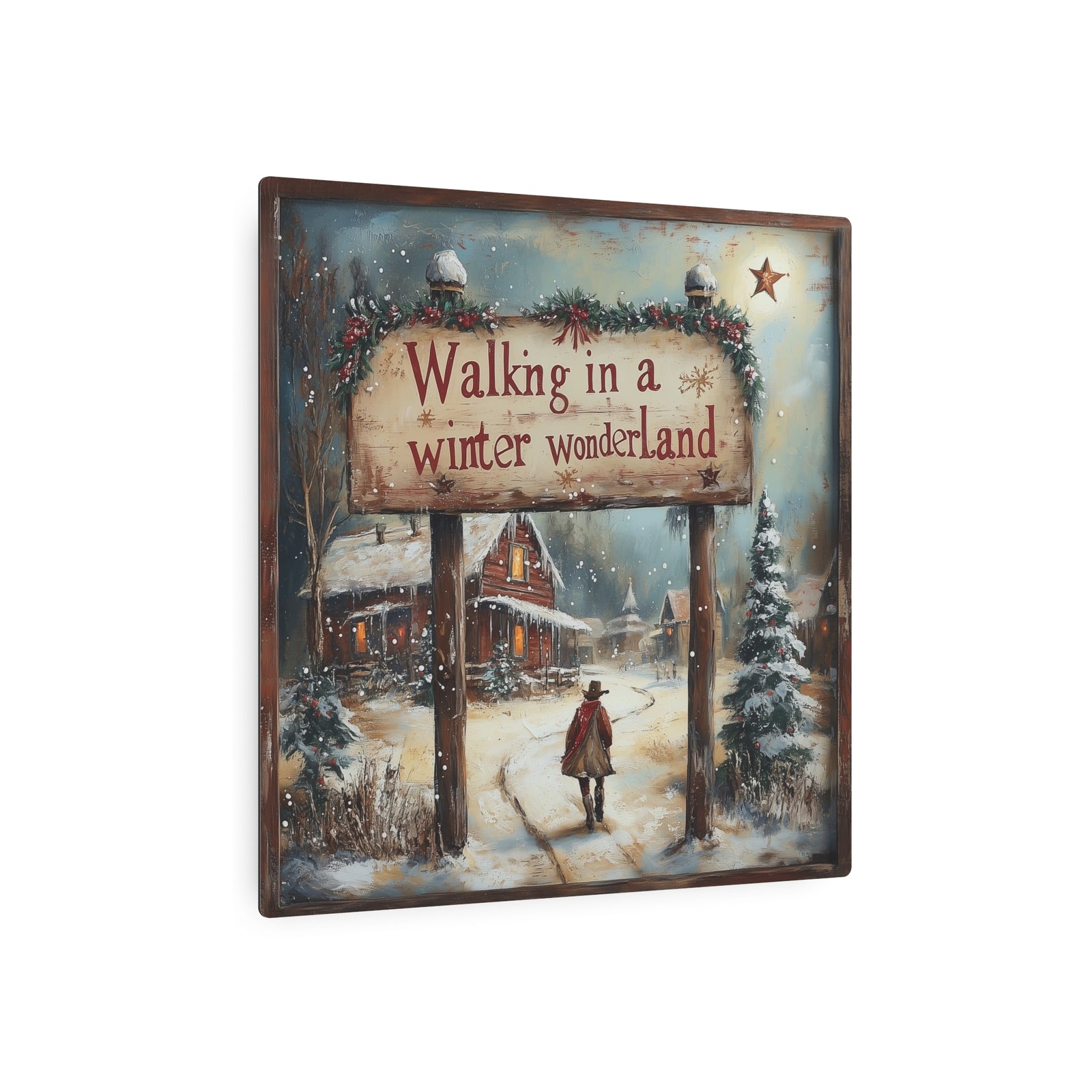Walking in a Winter Wonderland | Holiday Metal Sign - Texas Cowboy Creations