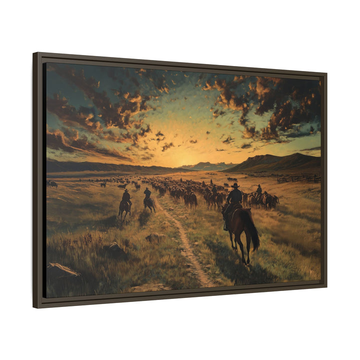 Rise and Ride - Framed Horizontal - Texas Cowboy Creations