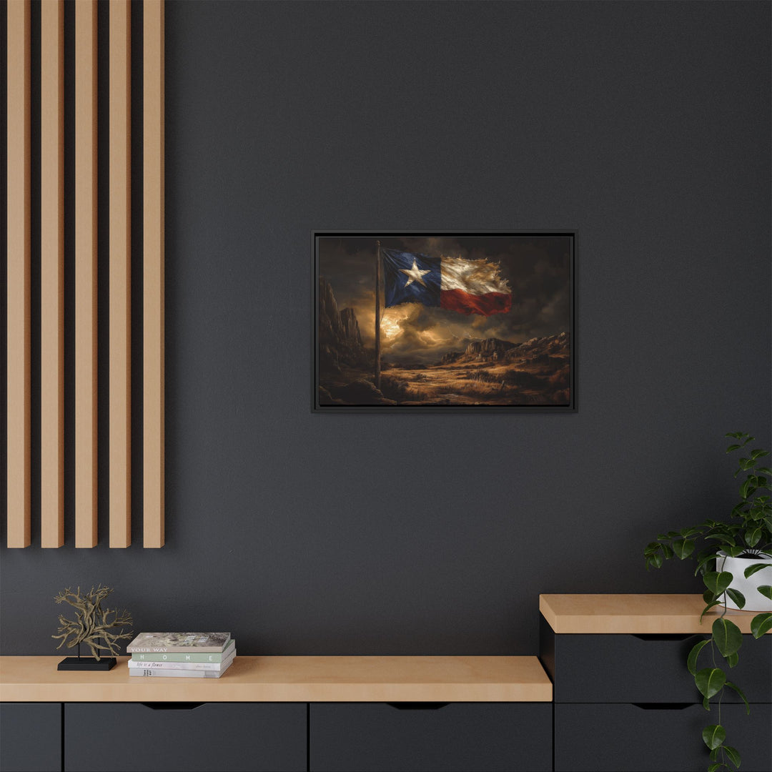 Lone Star Resilience Framed Horizontal - Texas Cowboy Creations
