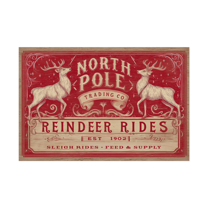 North Pole Trading Co. – Reindeer Rides | Fine Art Print