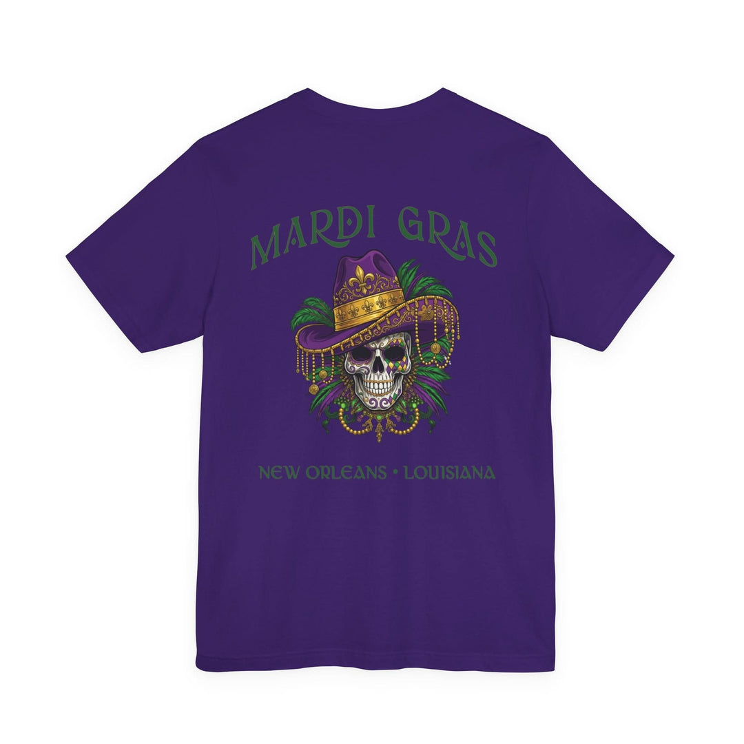 Mardi Gras Skull Tee | New Orleans, Louisiana - T-Shirt - Texas Cowboy Creations