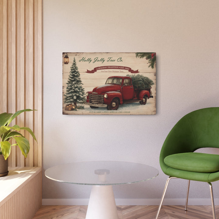 Holly Jolly Tree Co. | Holiday Metal Sign - Texas Cowboy Creations