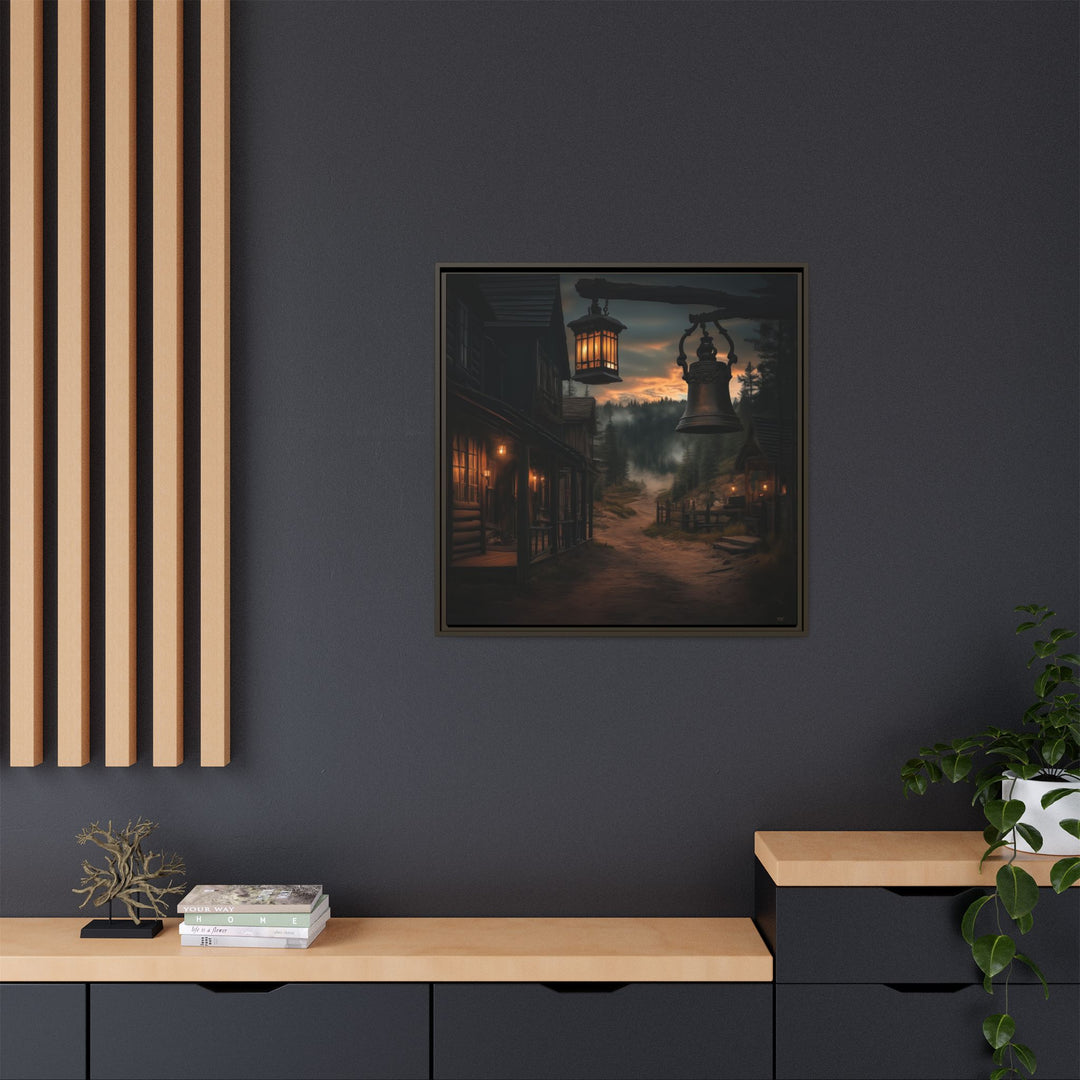 Dusty Trails and Evening Bells - Framed Square - Texas Cowboy Creations