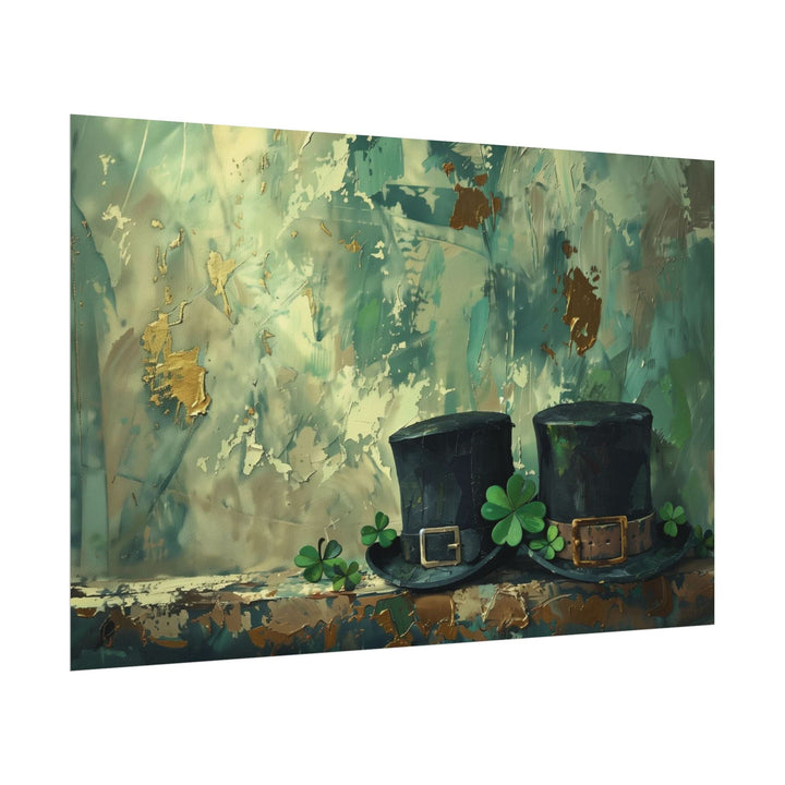 Hats and Shamrocks - Poster - Texas Cowboy Creations