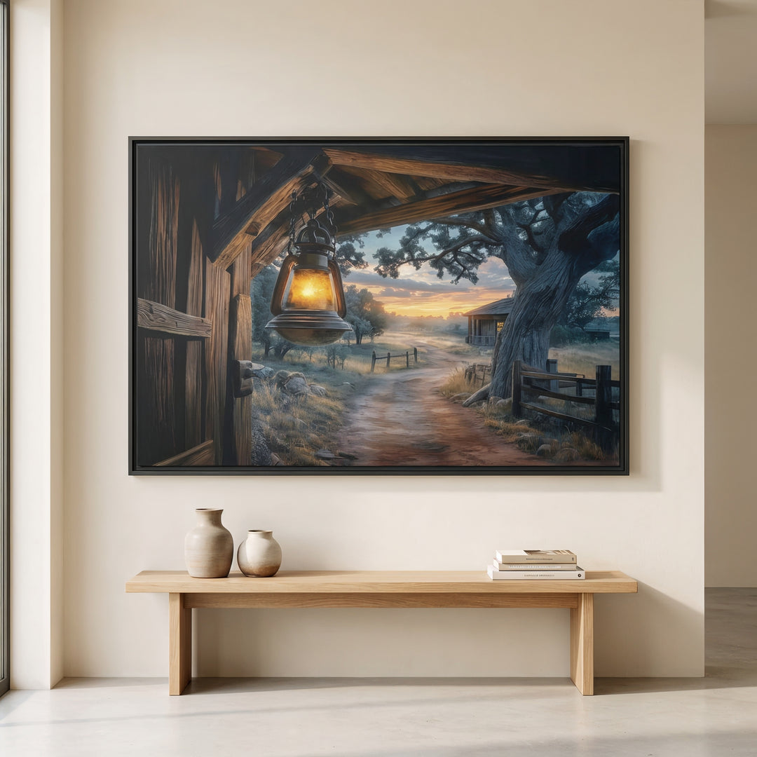 Texas Hill Country Sunset - Canvas - Texas Cowboy Creations