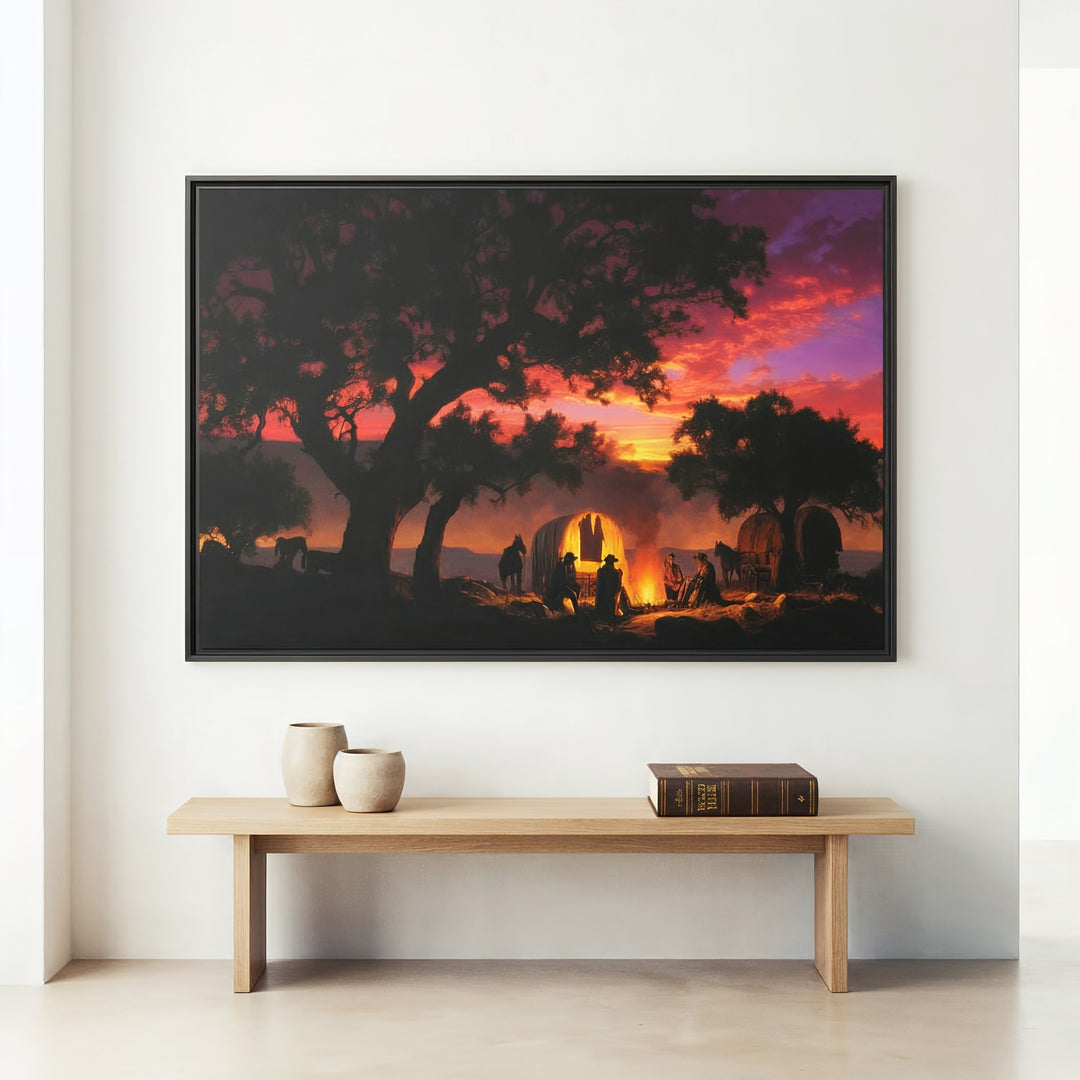 Sunset Sermon - Canvas - Texas Cowboy Creations