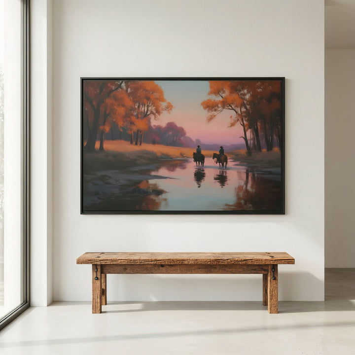 Evening Ride Home - Canvas - Texas Cowboy Creations