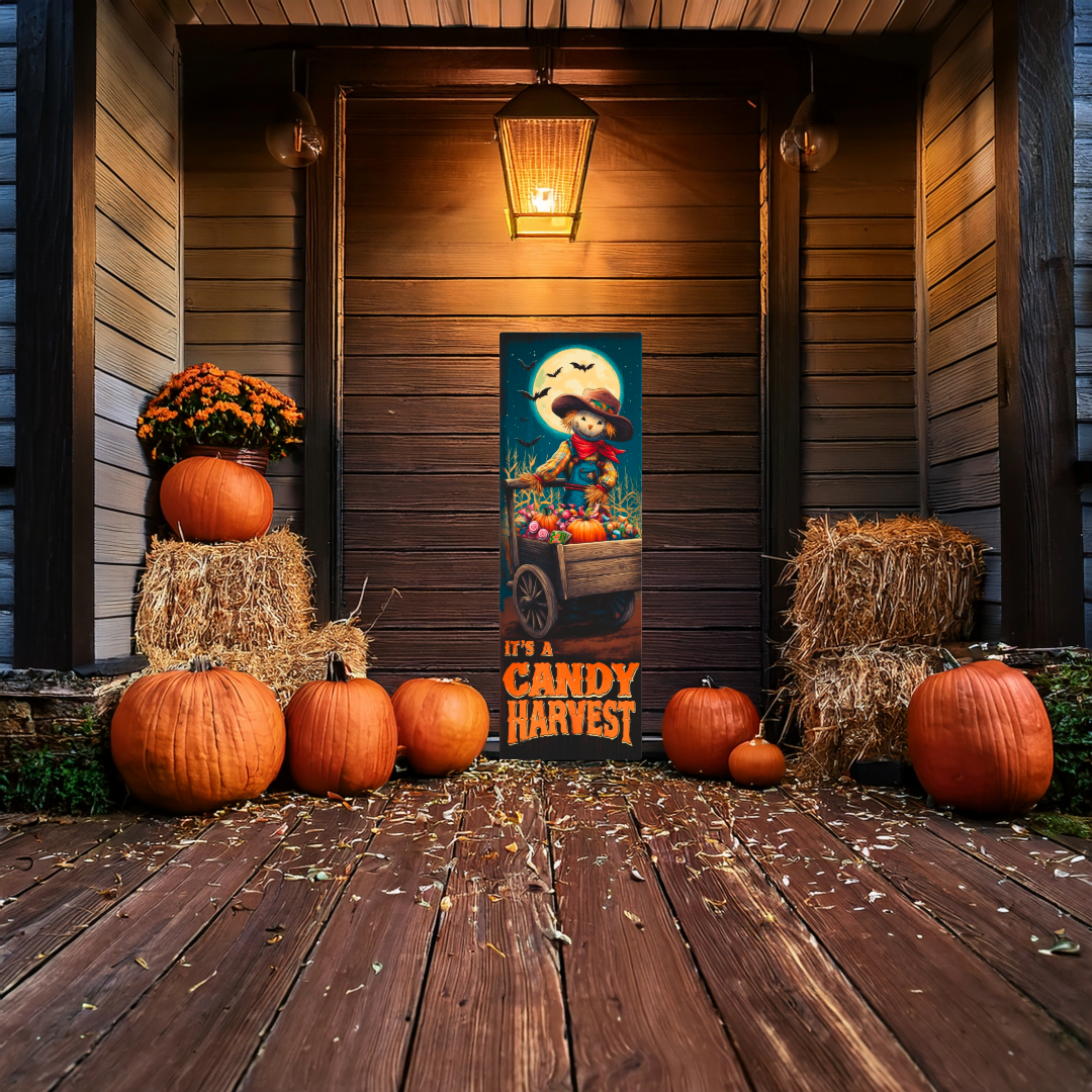 Candy Harvest – Wagon Scarecrow Halloween - Texas Cowboy Creations