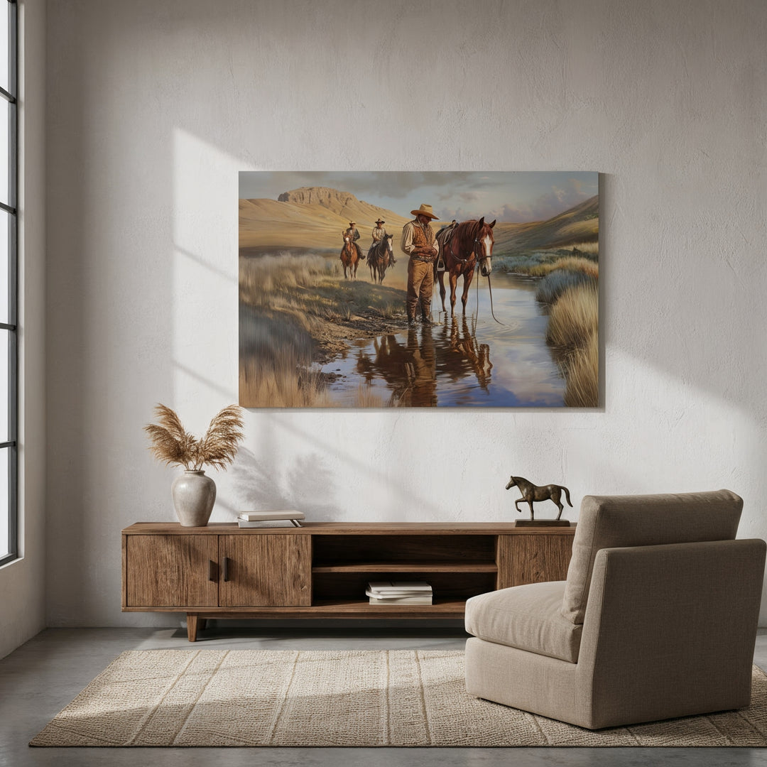 Lone Star Guardians - Canvas - Texas Cowboy Creations