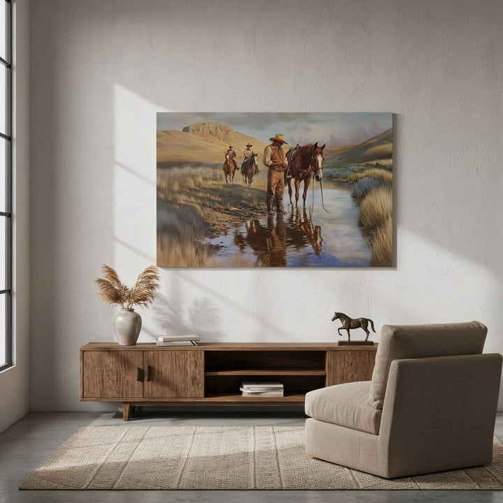 Lone Star Guardians - Canvas - Texas Cowboy Creations