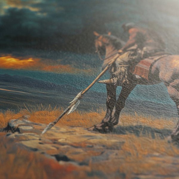 When the Sky Grows Heavy | Fine Art Print - Poster - Texas Cowboy Creations