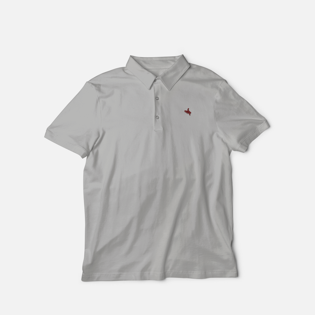 Copy of 8-Second Polo - Cool Grey Bronc | Ranch & Rodeo Apparel Collection - Texas Cowboy Creations