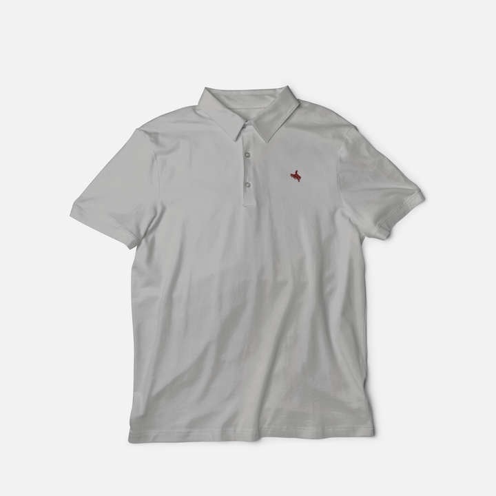 Copy of 8-Second Polo - Cool Grey Bronc | Ranch & Rodeo Apparel Collection - Texas Cowboy Creations