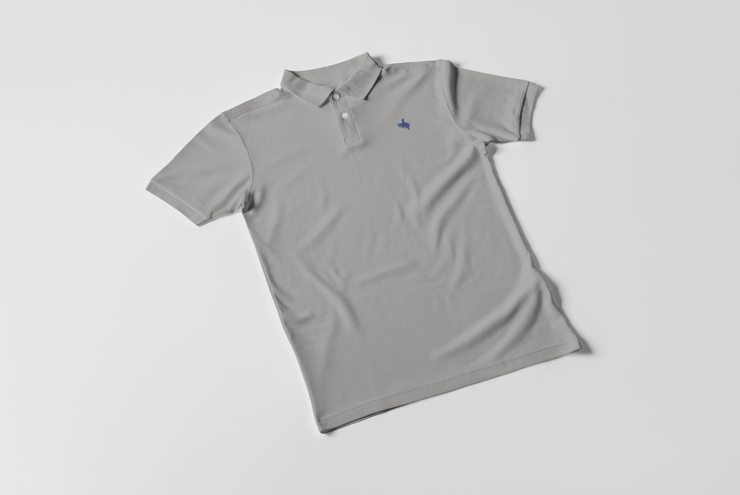 8-Second Polo - Cool Grey - Bronc | Ranch & Rodeo Apparel Collection - Texas Cowboy Creations