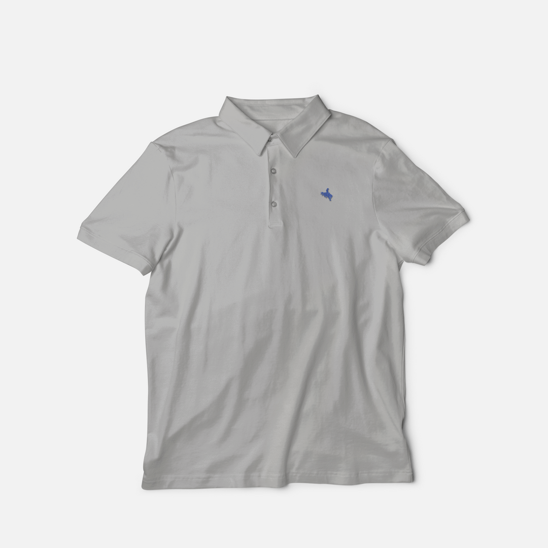 Copy of 8-Second Polo - Cool Grey Bronc | Ranch & Rodeo Apparel Collection - Texas Cowboy Creations