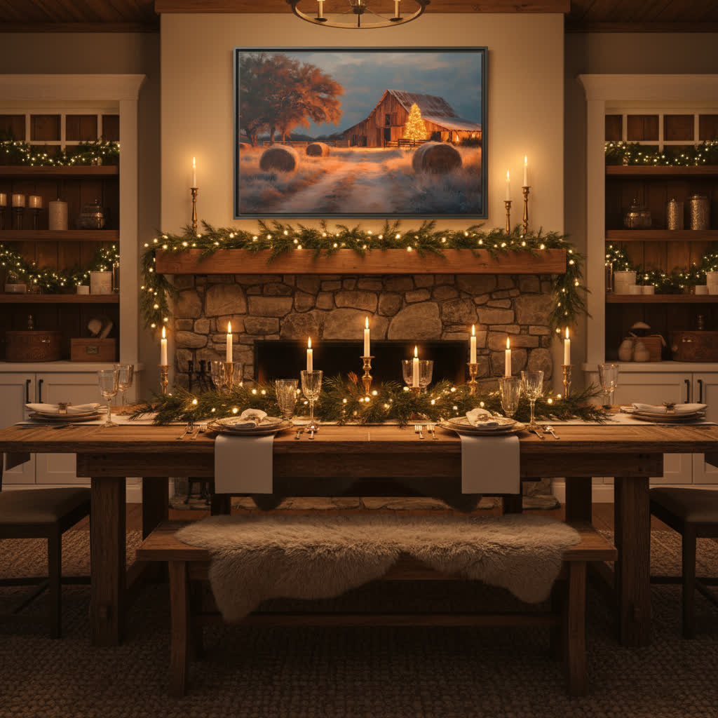 Country Christmas Eve - Texas Cowboy Creations