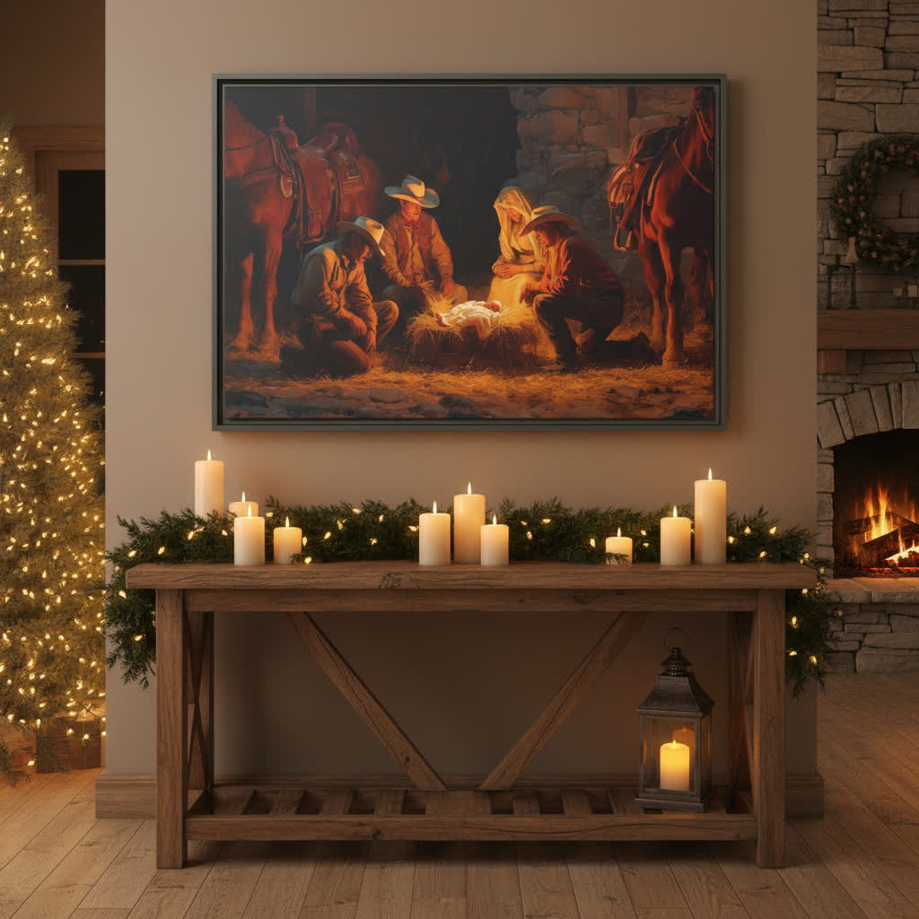 Cowboy Nativity - Texas Cowboy Creations