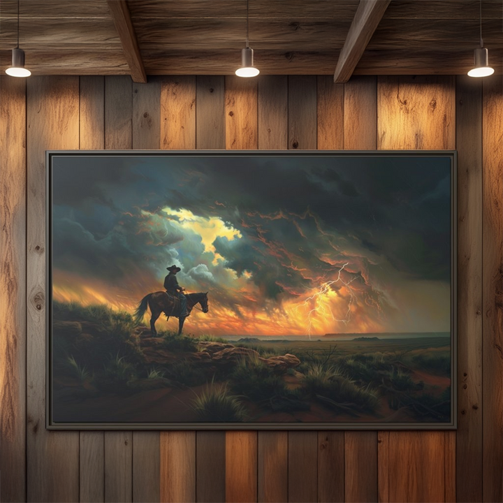 Cowboy’s Sunset Storm - Texas Cowboy Creations