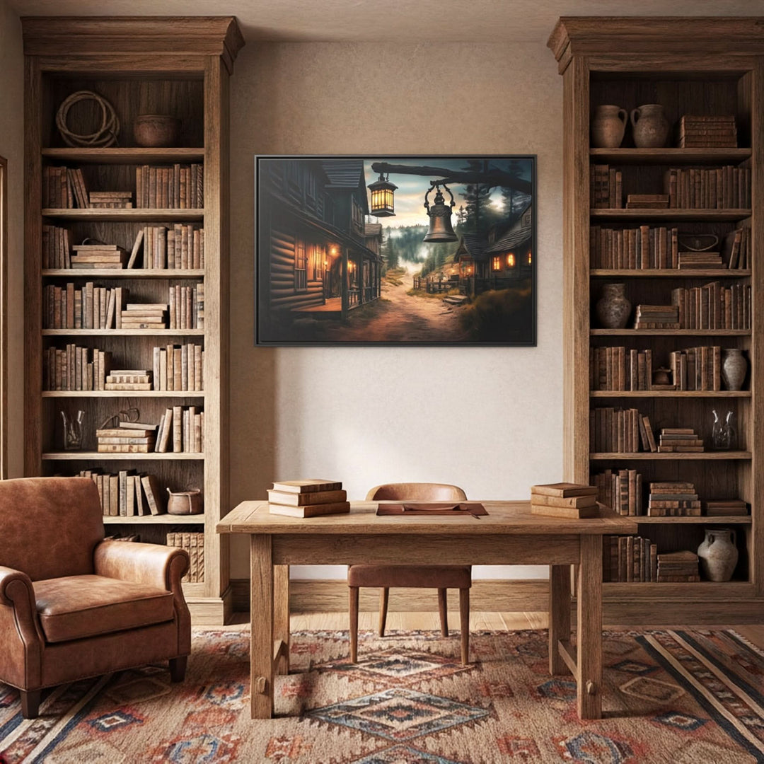 Dusty Trails and Evening Bells - Canvas - Texas Cowboy Creations