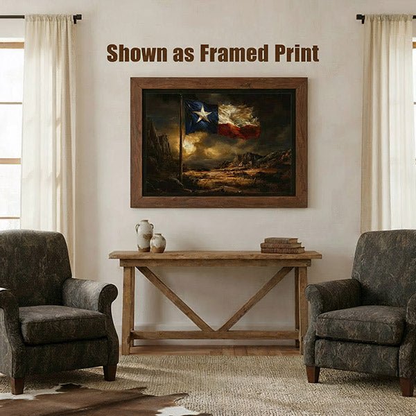 Lone Star Resilience | Fine Art Print - Poster - Texas Cowboy Creations