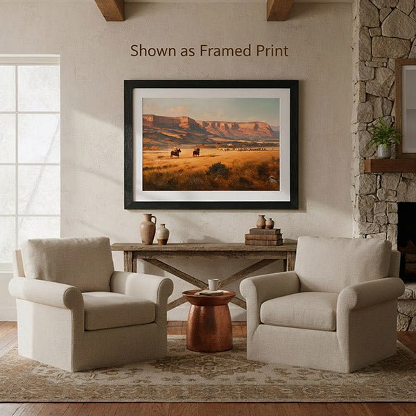 Caprock Drive | Fine Art Print - Poster - Texas Cowboy Creations
