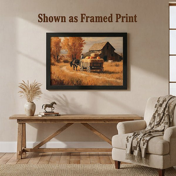 Autumn with Grampa | Fine Art Print - Poster - Texas Cowboy Creations