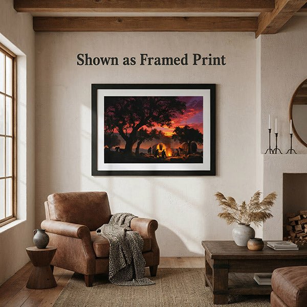 Sunset Sermon | Fine Art Print - Poster - Texas Cowboy Creations