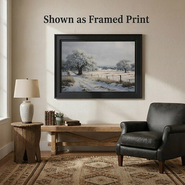 Winter Grace | Fine Art Print - Poster - Texas Cowboy Creations