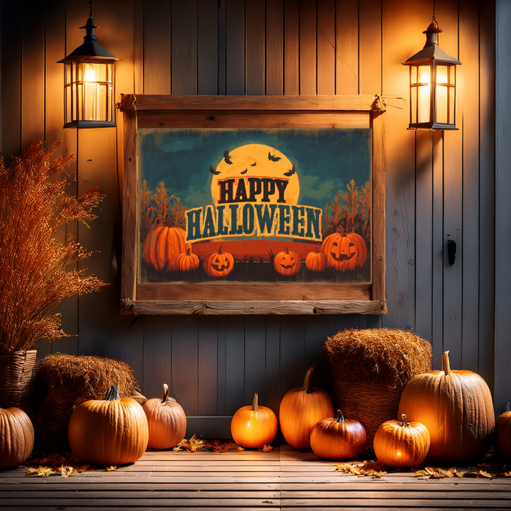 Halloween Pumpkin Patch | Rustic Harvest Moon