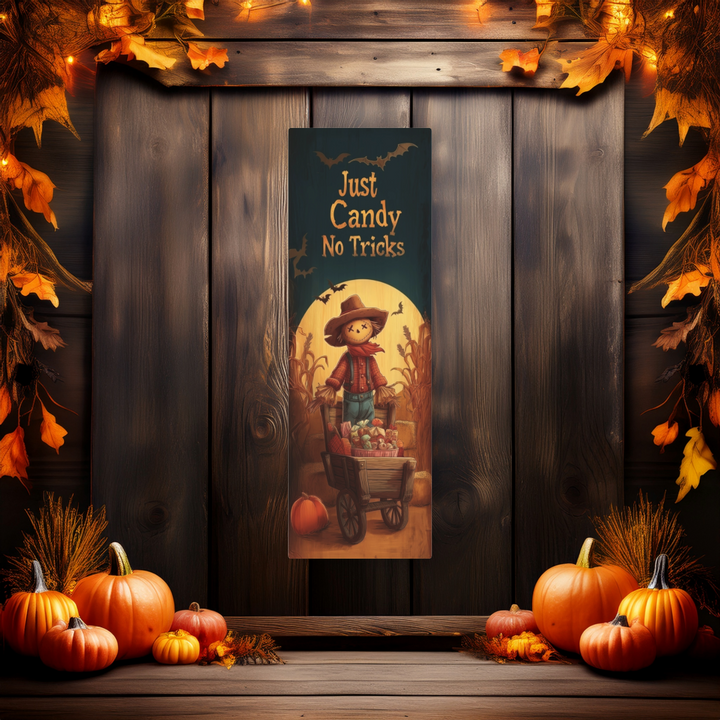 Just Candy No Tricks – Halloween Scarecrow