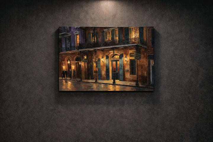 Lantern Light, French Quarter Canvas - Canvas - Texas Cowboy Creations