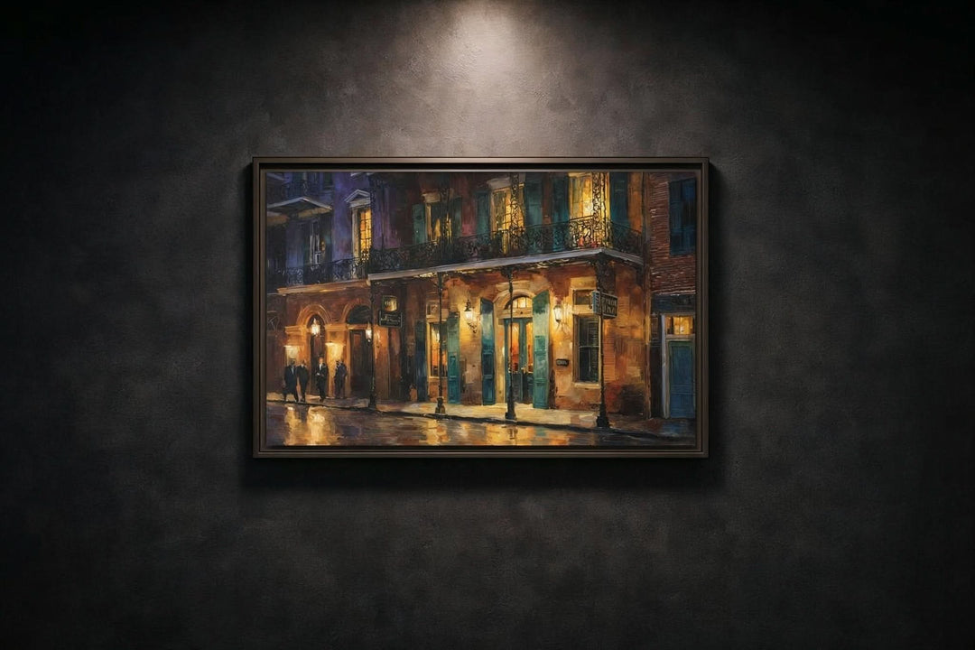 Lantern Light, French Quarter - Canvas - Texas Cowboy Creations