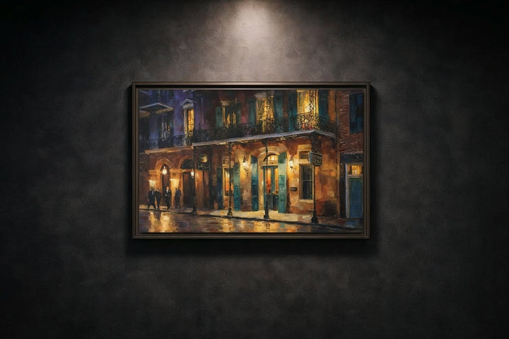 Lantern Light, French Quarter - Canvas - Texas Cowboy Creations