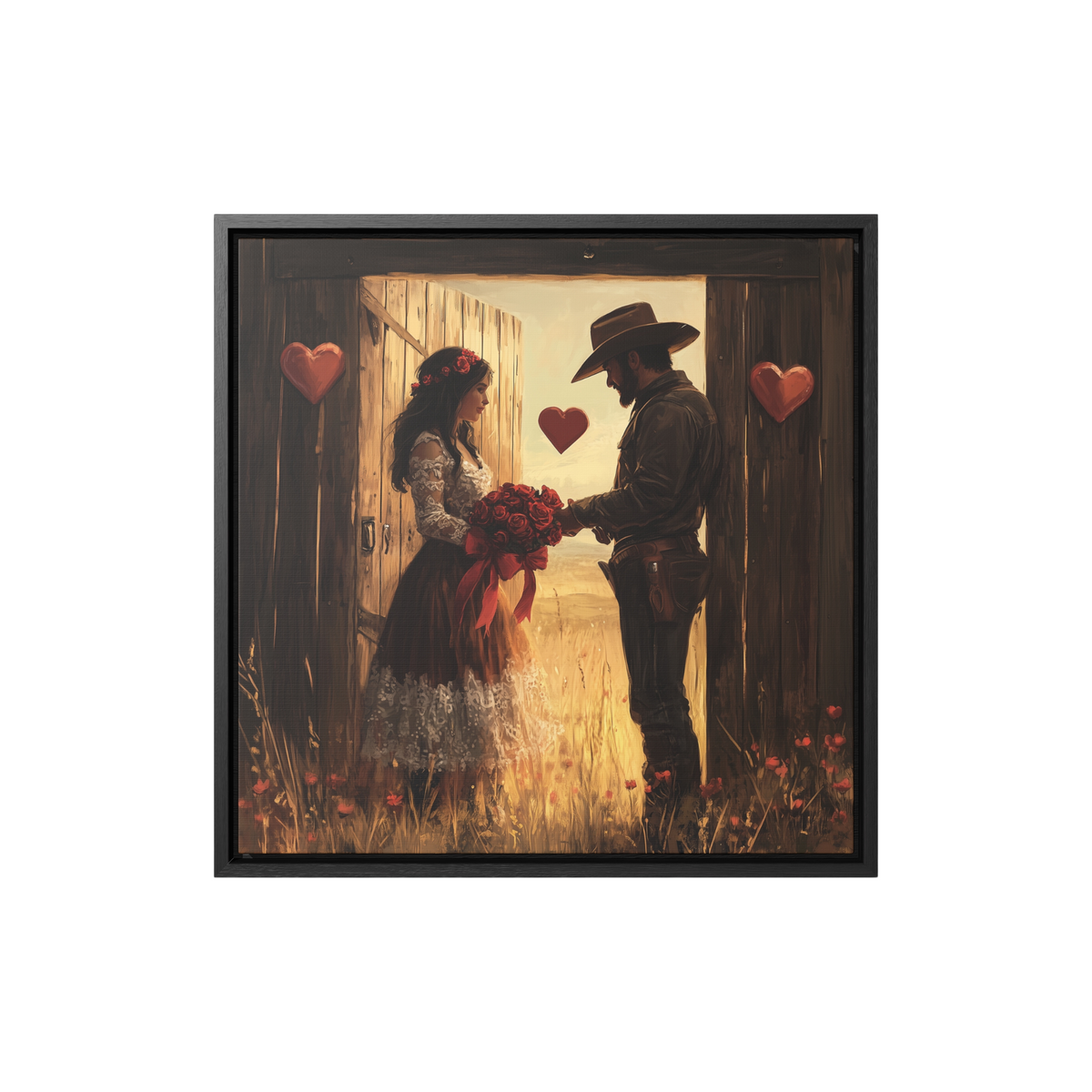 Lone Star Valentine (Framed)