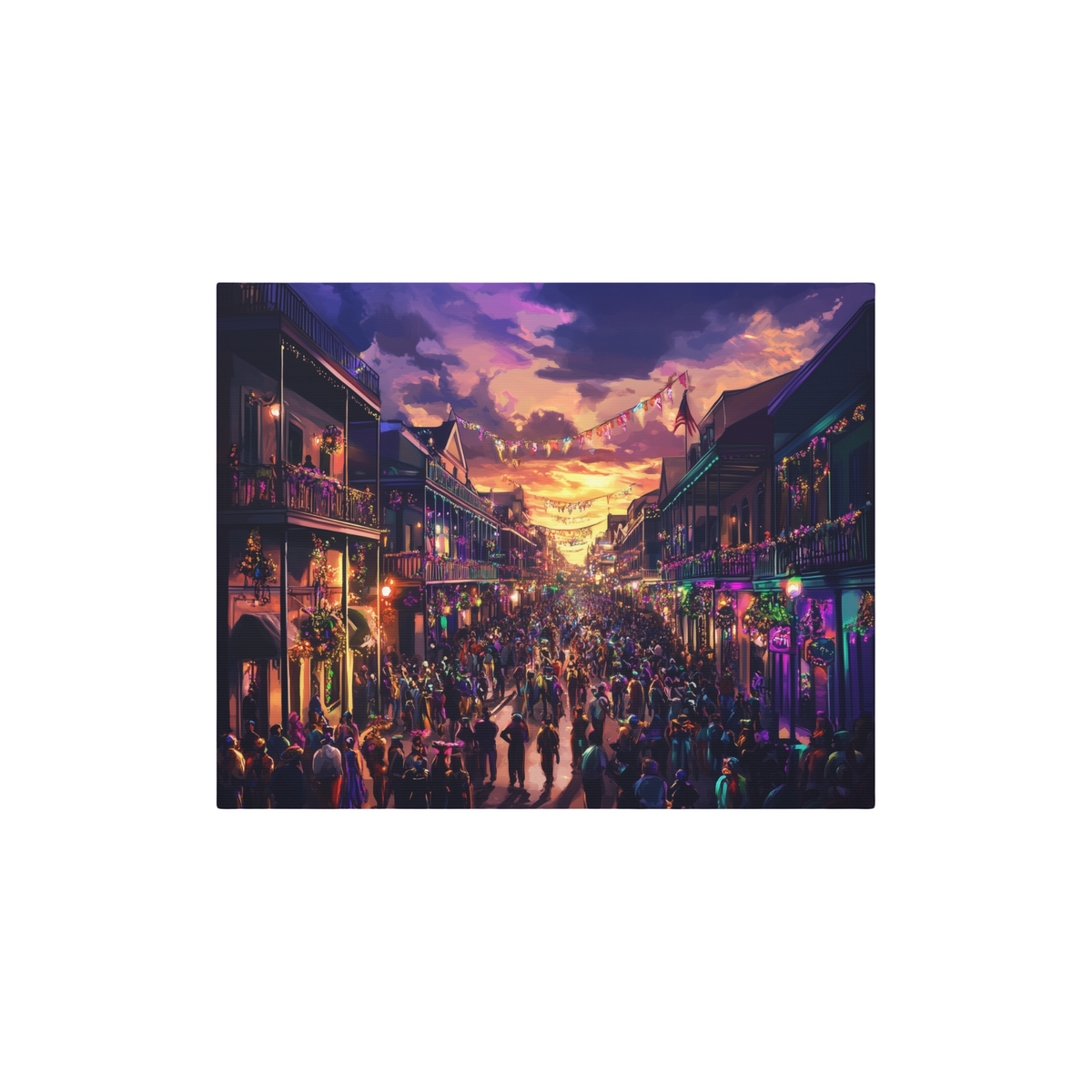 Mardi Gras on Bourbon Street